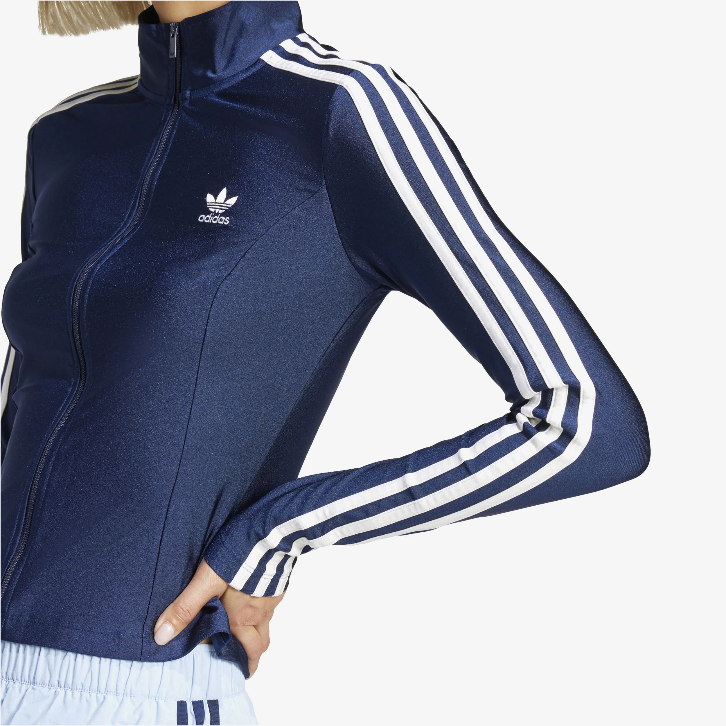 Wmns Adicolor 3 Stripe Slim Track Top - Image 6
