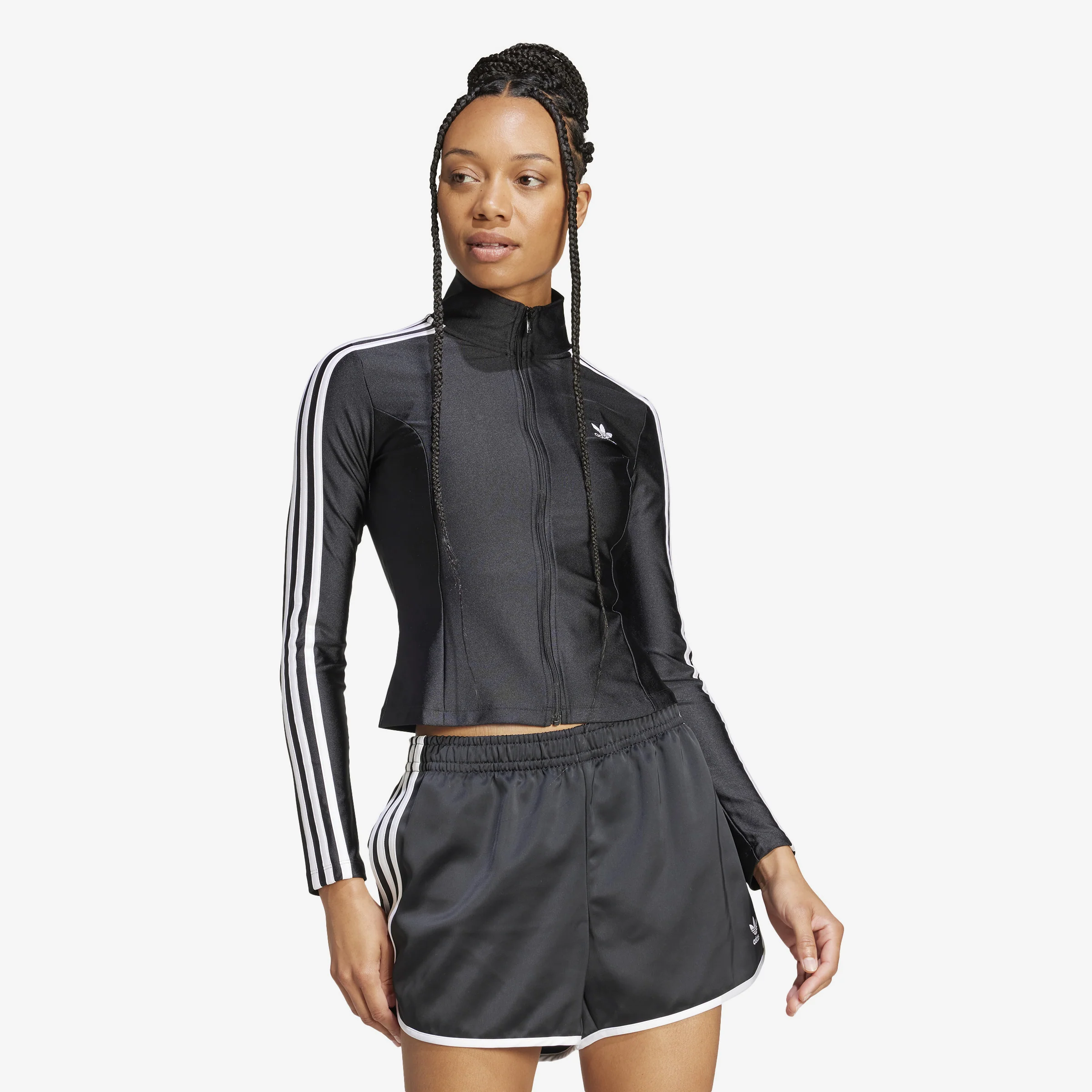 Wmns Adicolor 3 Stripe Slim Track Top - Image 2