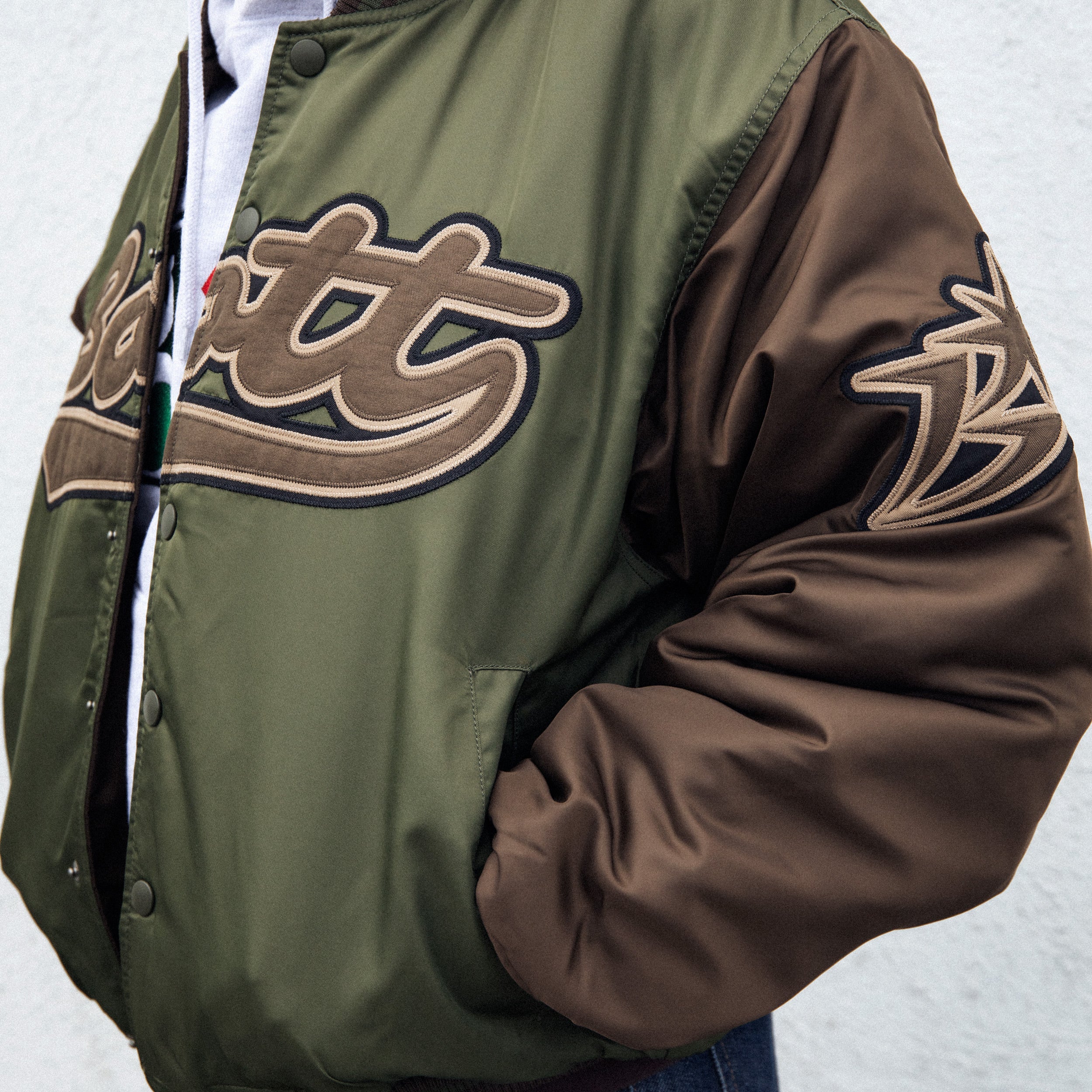 Nylon Varsity Jacket - Image 8