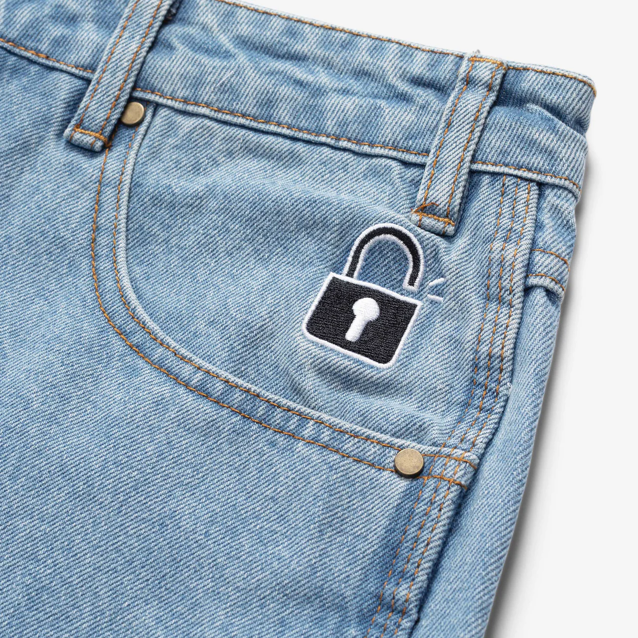 Lock Denim Shorts - Image 3