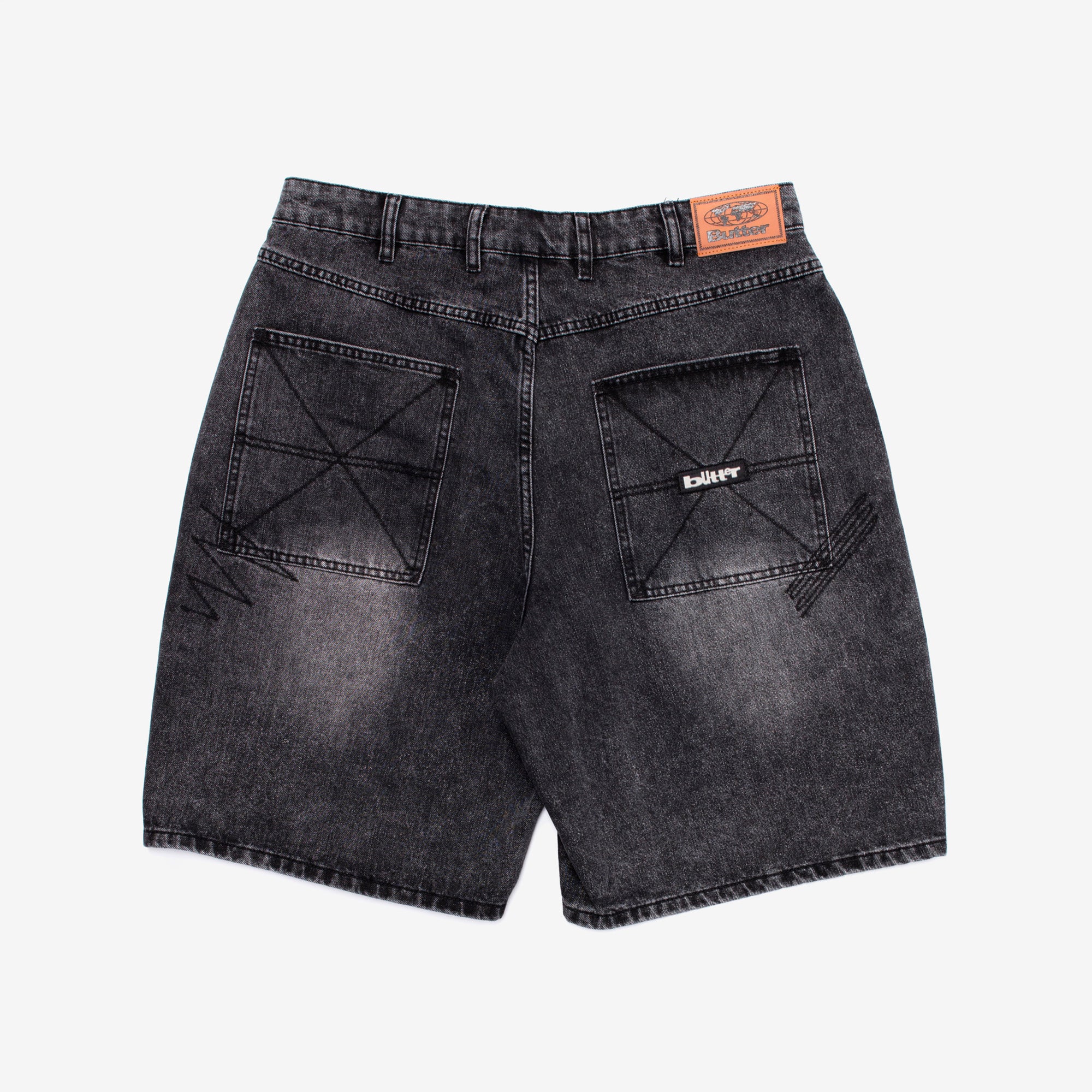 Stitch Denim Shorts - Image 2
