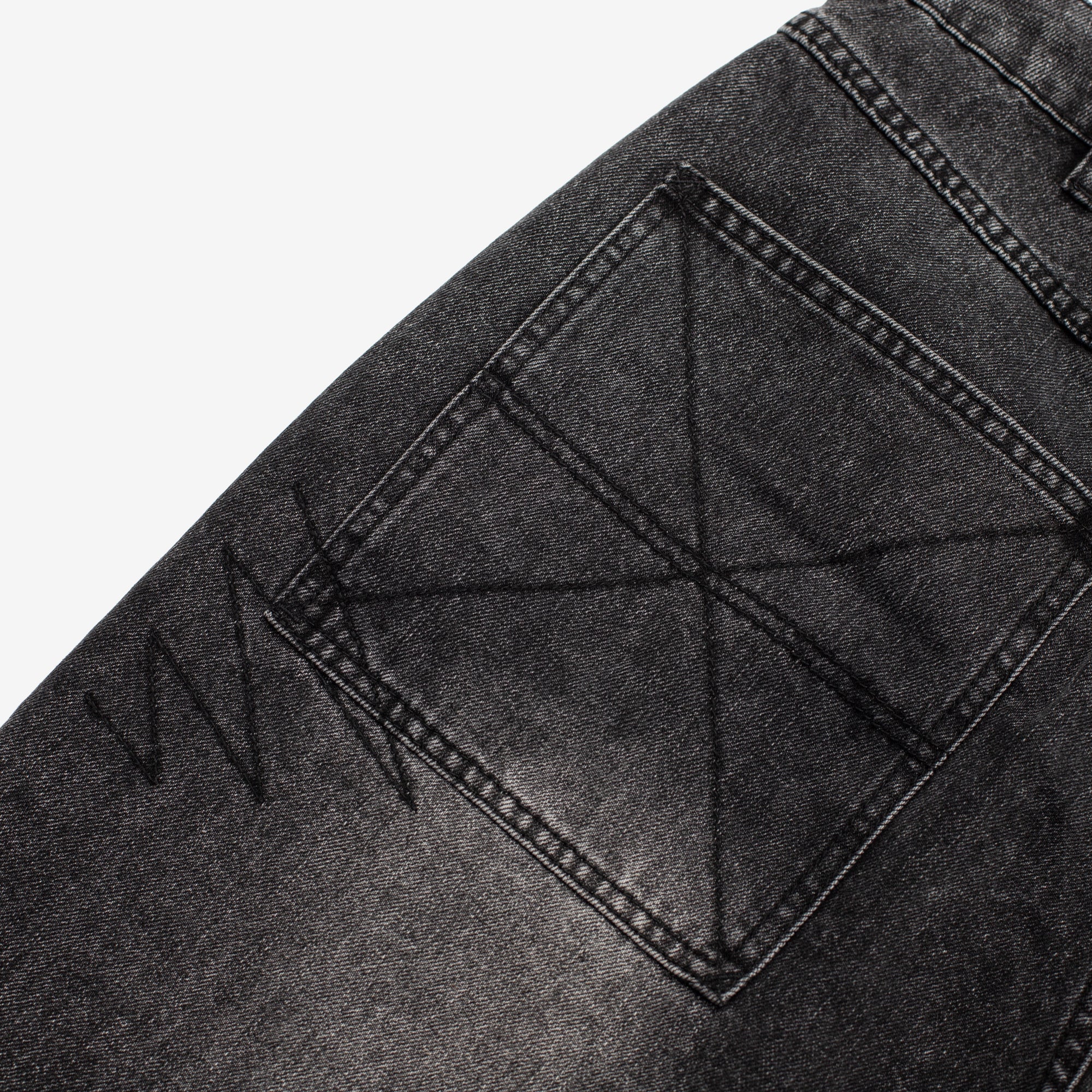 Stitch Denim Shorts - Image 6