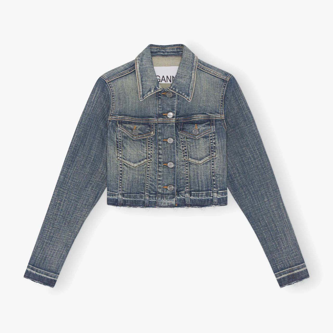 Tint Edge Denim Cropped Jacket