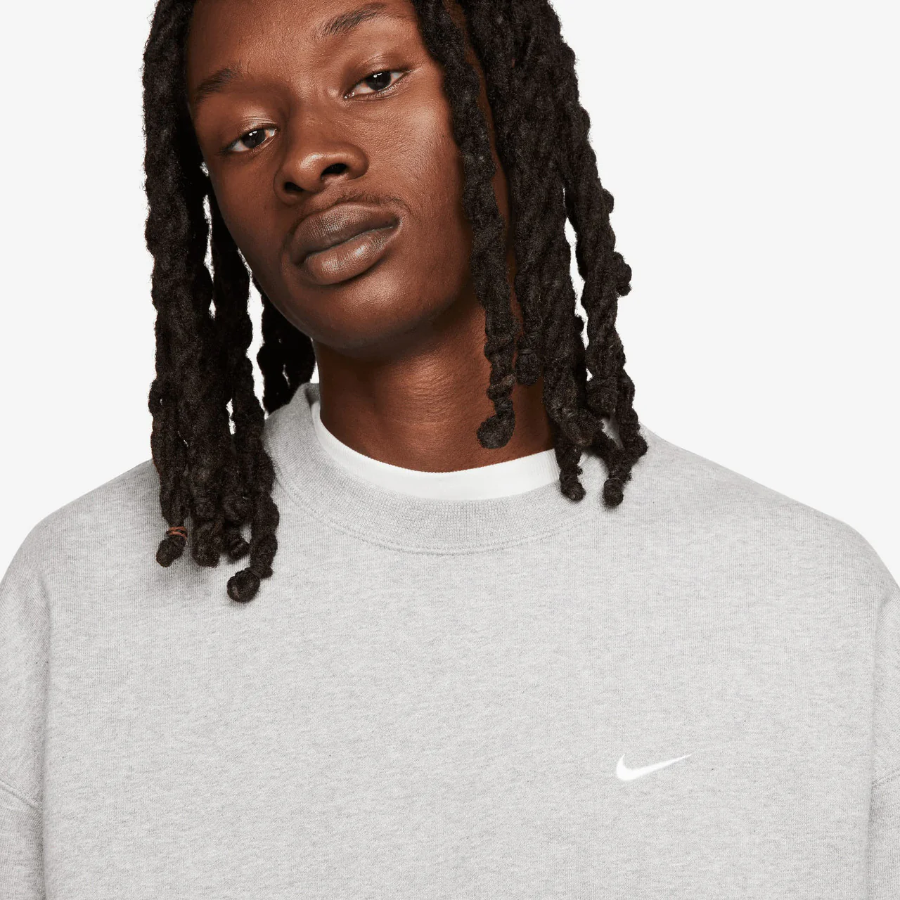 Solo Swoosh Fleece Crew - Image 3