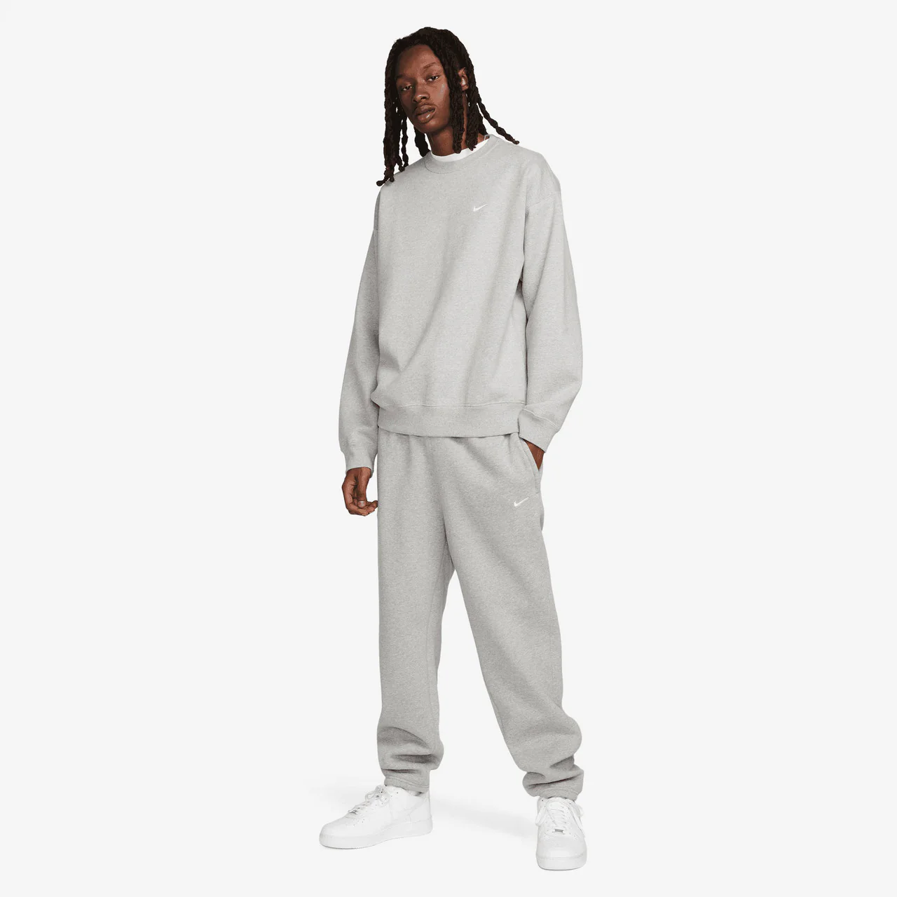 Solo Swoosh Fleece Crew - Image 4