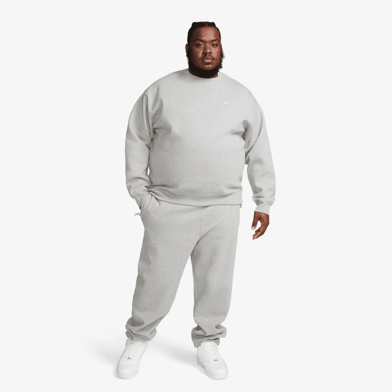 Solo Swoosh Fleece Crew - Image 9