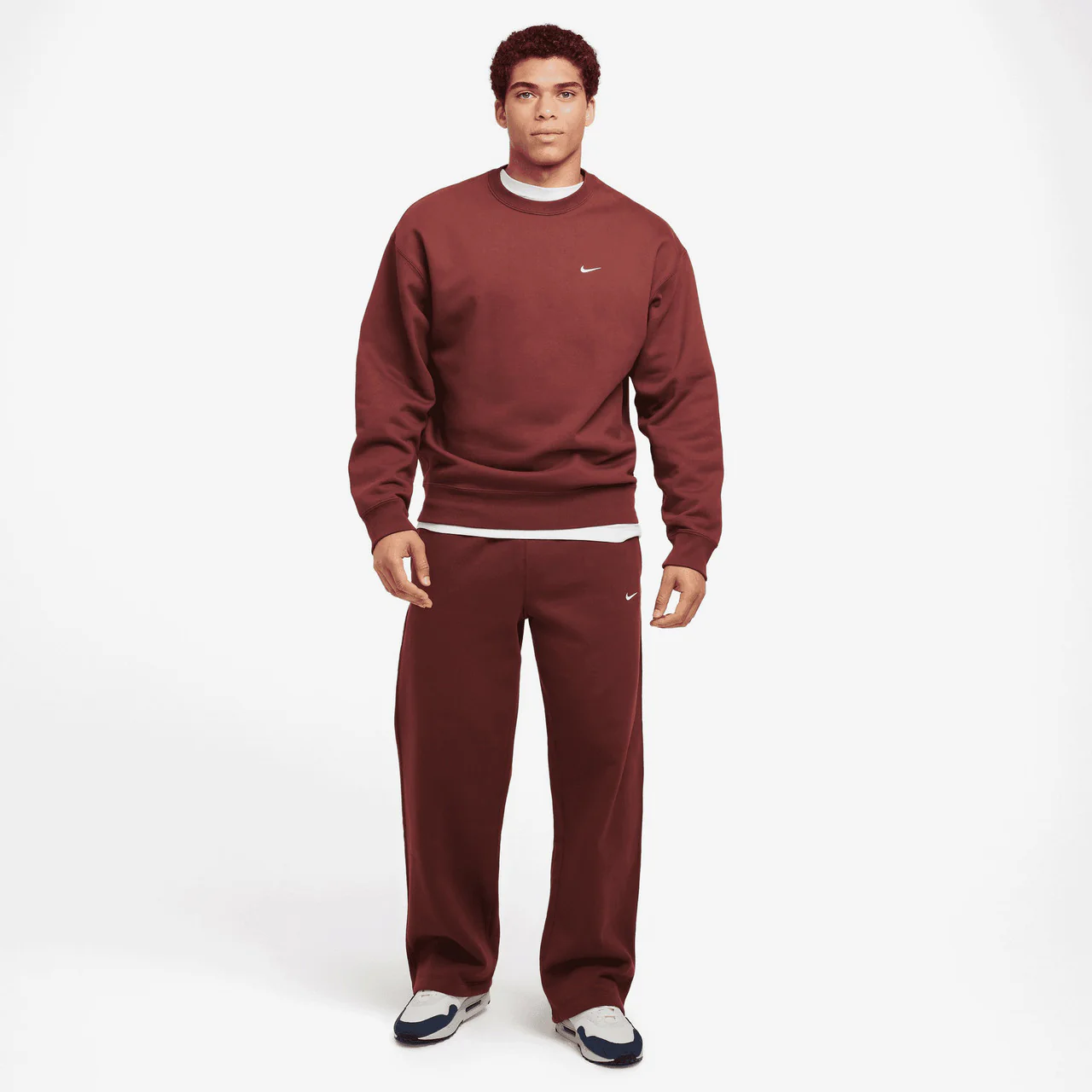 Solo Swoosh Fleece Crew - Image 5