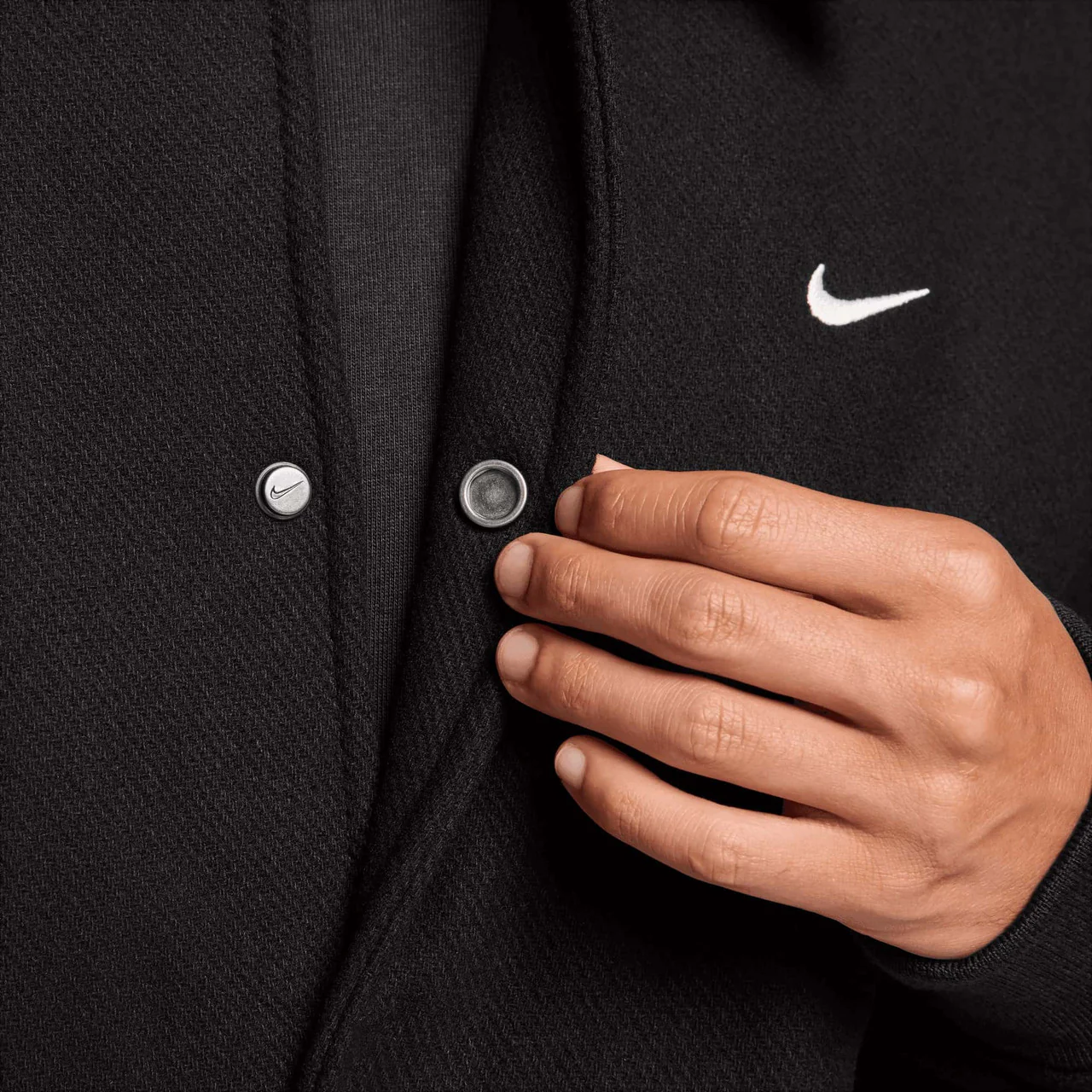 Solo Swoosh Wool Varsity Jacket - Image 6