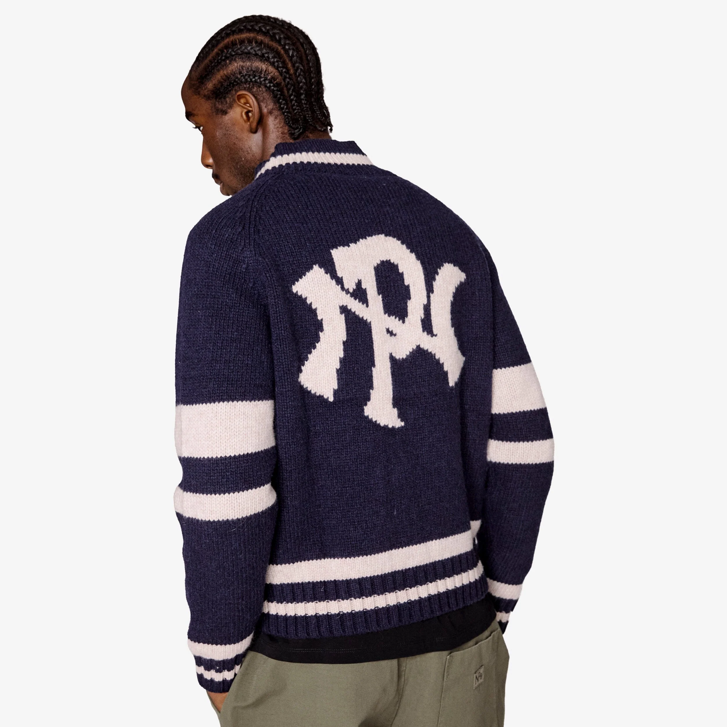 NYP Varsity Zip Thru Knit - Image 4