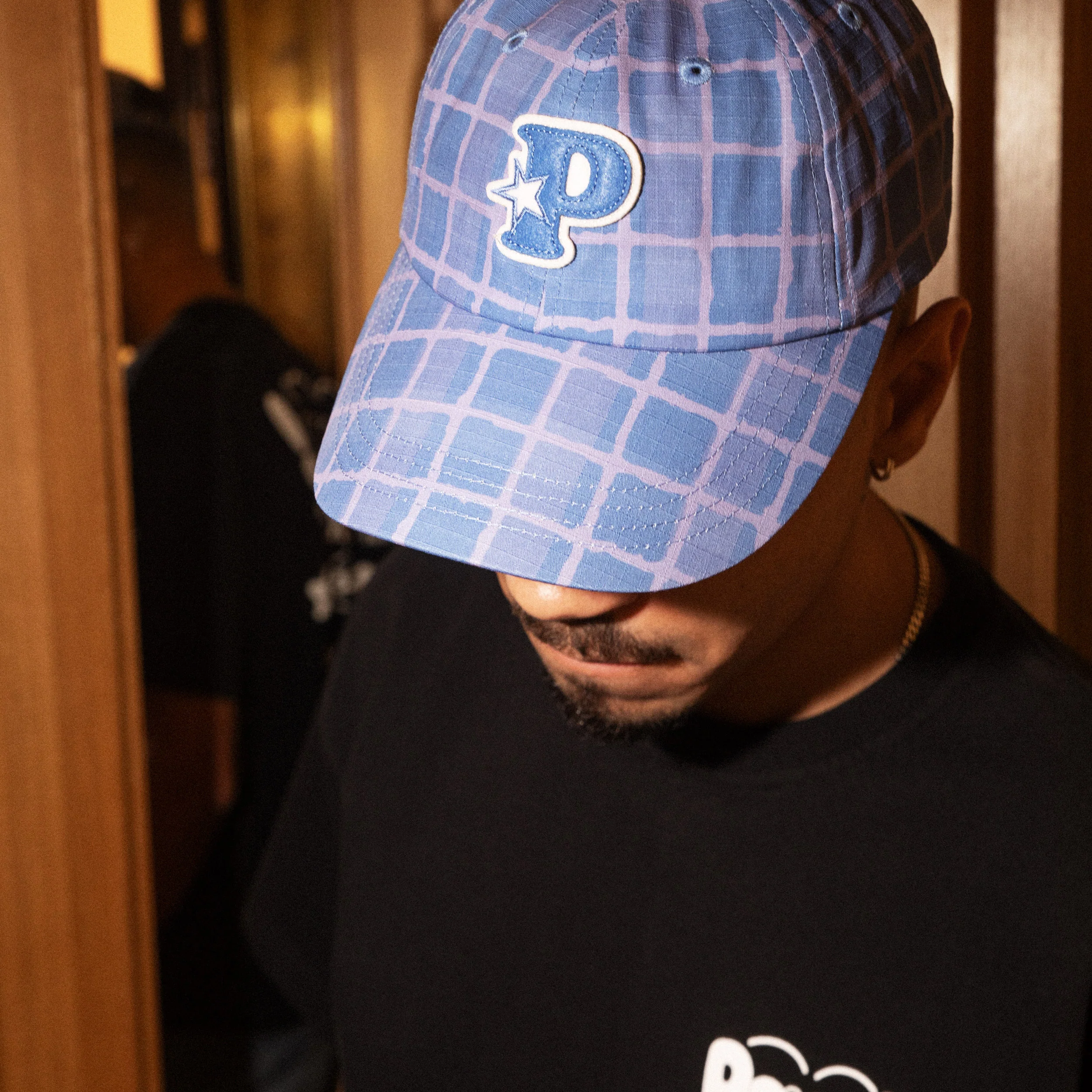 Tartan Print 6 Panel Cap - Image 7