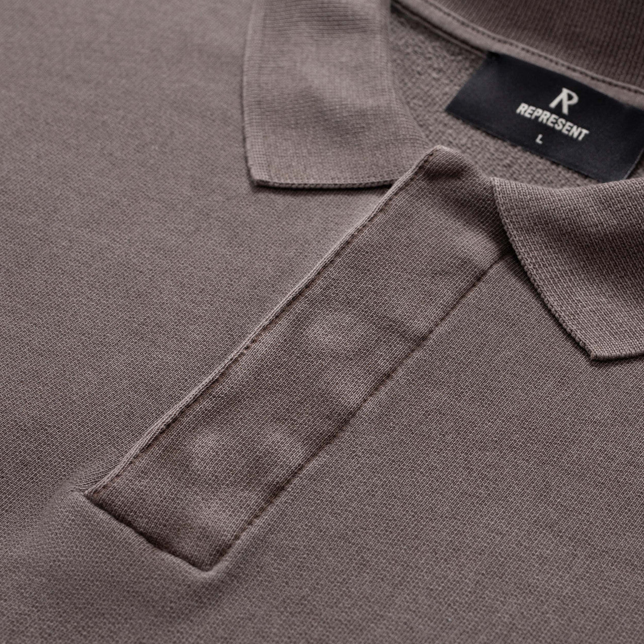 Represent Owners Club Long Sleeve Polo Sweat - Image 5