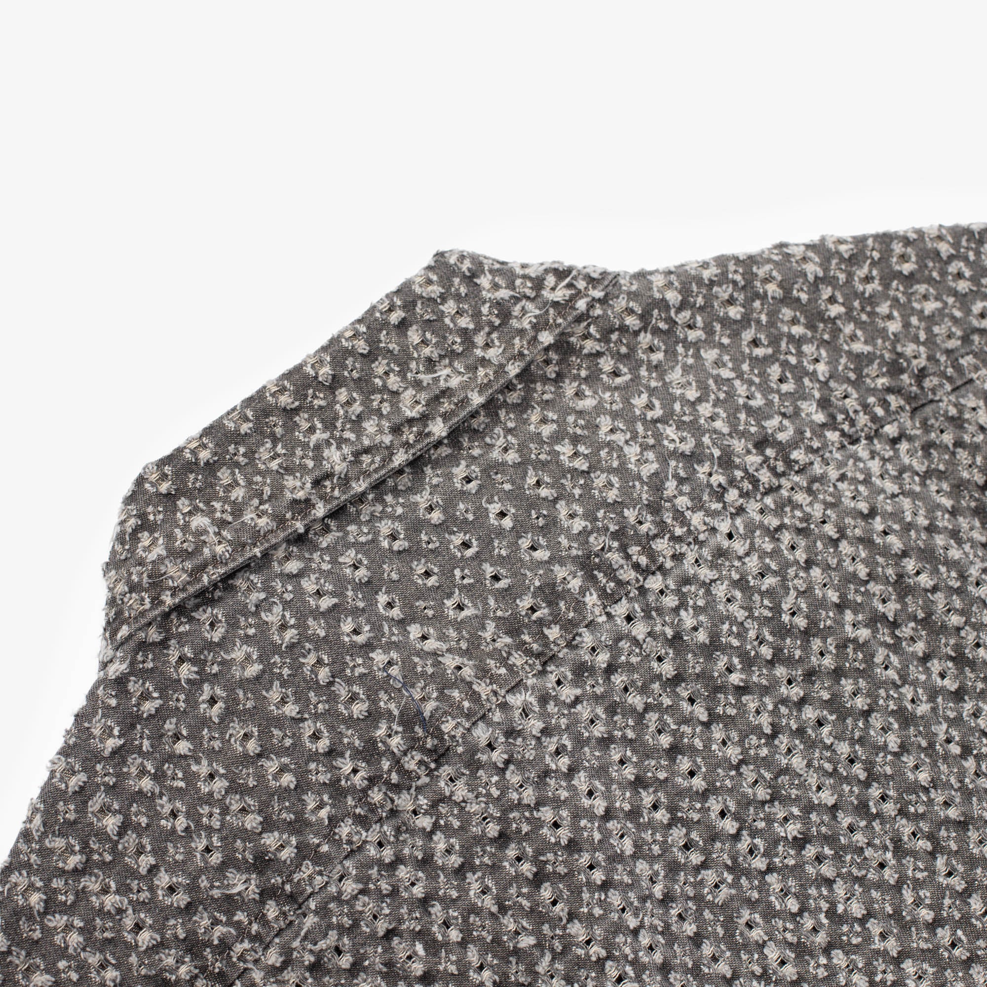 Damaged Denim Zip Short Sleeve Shirt - Image 7