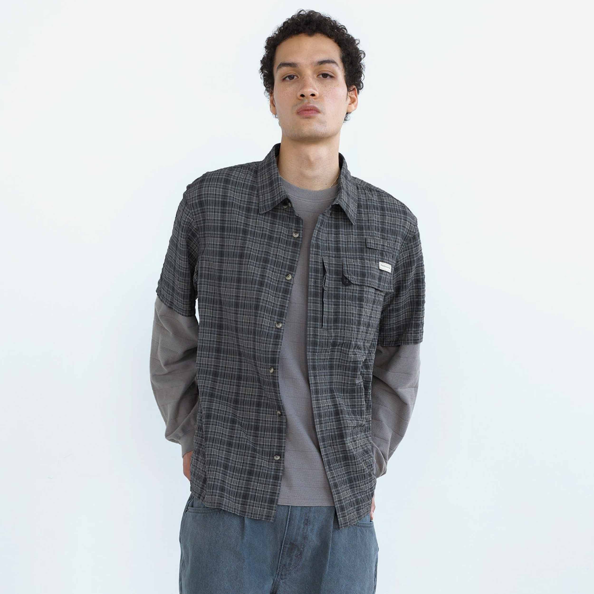 Plaid Short Sleeve Fishing Shirt - Image 6